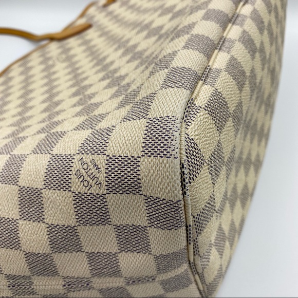 ‼️SOLD‼️Louis Vuitton Neverfull MM Damier Azur bag + pouch - Picture 6 of 16